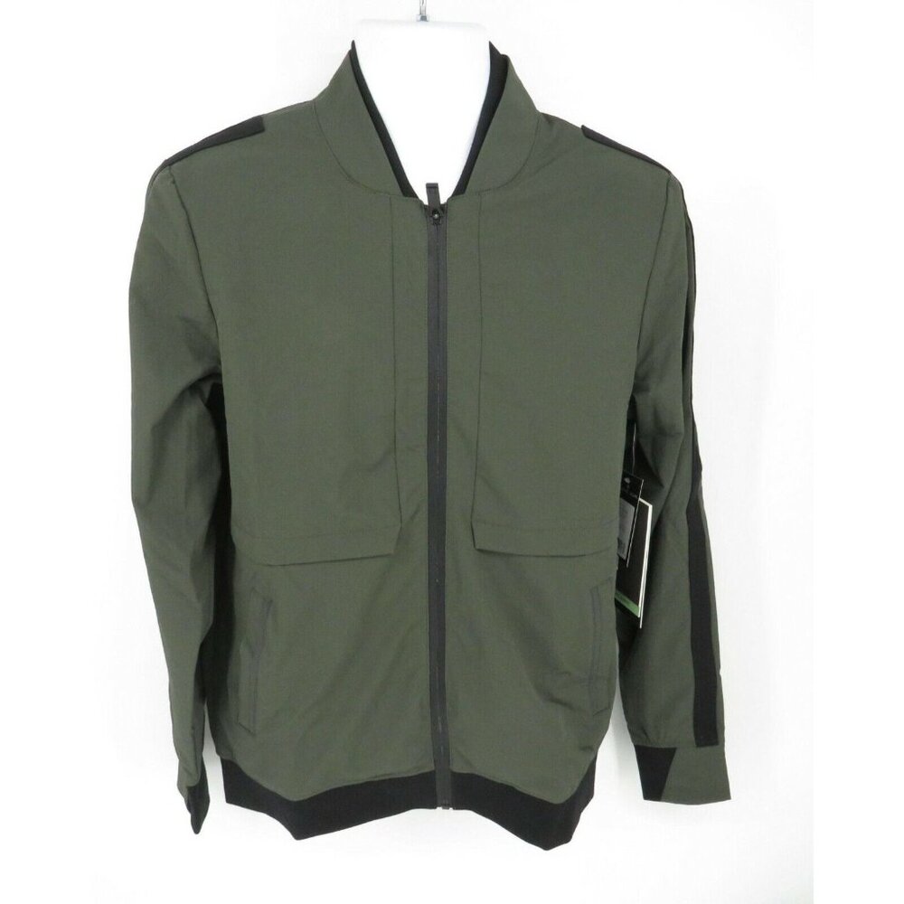 Blanc Noir Men's Layering Bomber Jacket Army Green S NWT $179